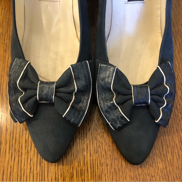 EVAN PICONE Blue Bow Heels - Picture 2 of 10